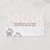 プードルアイコン | 動物グルーミング 名刺 (裏面)