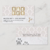 プードルアイコン | 動物グルーミング 名刺 (正面/裏面)