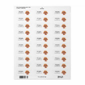 プードルアドレス ラベル (フルシート)