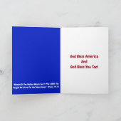 プードルアメリカンパトリオットグリーティングカード カード (内部)