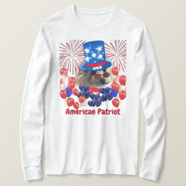 プードルアメリカンパトリオット長袖Tシャツ Tシャツ