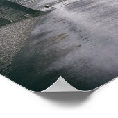 プードルインスパイアヴィンテージタウンカワイプードル ポスター (角)