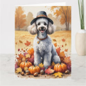 プードルイン紅葉感謝祭アート カード (正面)