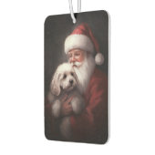 プードルウィズサンタクロースフェスティバルクリスマス カーエアーフレッシュナー (左)