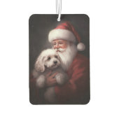 プードルウィズサンタクロースフェスティバルクリスマス カーエアーフレッシュナー (裏面)