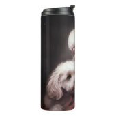 プードルウィズサンタクロースフェスティバルクリスマス タンブラー (回転左)