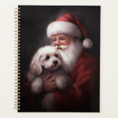プードルウィズサンタクロースフェスティバルクリスマス プランナー手帳 (正面)
