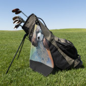 プードルウォーターカラーゴルフタオル ゴルフタオル (グリーン)