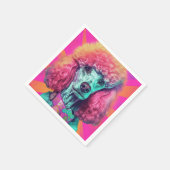 プードルカクテルナプキンを解き放つ スタンダードカクテルナプキン (角)