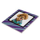 プードルカスタマイズフォトフレームセラミックタイル タイル (側面)