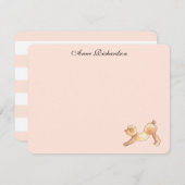 プードルカスタムフラットサンキューノート サンキューカード (正面/裏面)