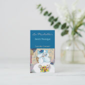 プードルカップケーキティーパーティー名刺 名刺 (スタンド正面)