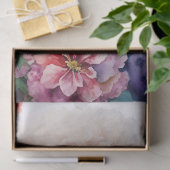 プードルカラフルフラワーウォーター色 薄葉紙 (ギフト)