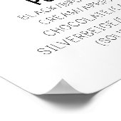 プードルカラープリントbyHUXSHOP ポスター (角)