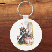 プードルキーチェーン キーホルダー (正面)