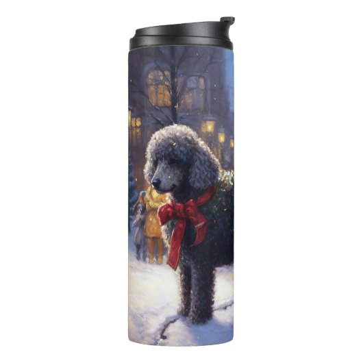 プードルクリスマスフェスティバルシーズン タンブラー (回転左)