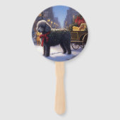 プードルクリスマスフェスティバルシーズン ハンドファン (正面)