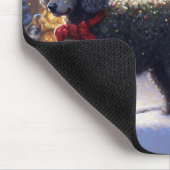 プードルクリスマスフェスティバルシーズン マウスパッド (コーナー)