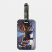 プードルクリスマスフェスティバルシーズン ラゲッジタグ (裏面縦)