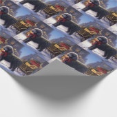 プードルクリスマスフェスティバルシーズン ラッピングペーパー (角)