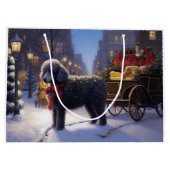 プードルクリスマスフェスティバルシーズン ラージペーパーバッグ (裏面)