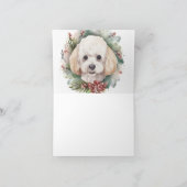 プードルクリスマスリースフェスティバルカップ カード (内部)