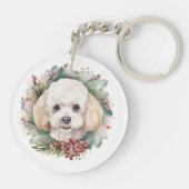 プードルクリスマスリースフェスティバルカップ キーホルダー (裏面)