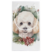 プードルクリスマスリースフェスティバルカップ スモールペーパーバッグ (裏面)