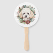 プードルクリスマスリースフェスティバルカップ ハンドファン (裏面)