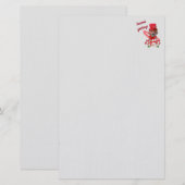 プードルクリスマス季節のごあいさつ文具 便箋 (正面/裏面)