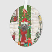 プードルクリスマス オーナメント (正面)