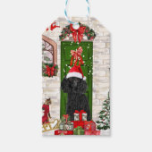 プードルクリスマス ギフトタグ (正面)