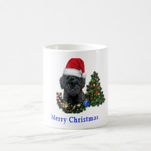 プードルクリスマス コーヒーマグカップ