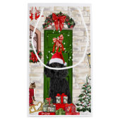 プードルクリスマス スモールペーパーバッグ (裏面)