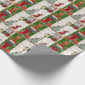 プードルクリスマス ラッピングペーパー (角)