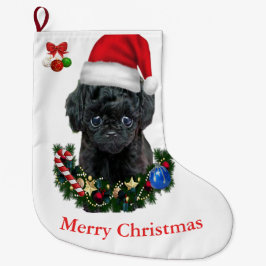 プードルクリスマス ラージクリスマスストッキング