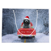 プードルクリスマス ラージペーパーバッグ (裏面)