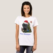 プードルクリスマスTシャツ Tシャツ (正面フル)