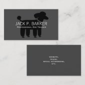 プードルグラフィック – 黒オングレー 名刺 (正面/裏面)