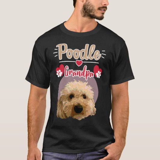 プードルグランパ Tシャツ (正面)