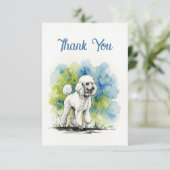 プードルサンキューノート サンキューカード (スタンド正面)