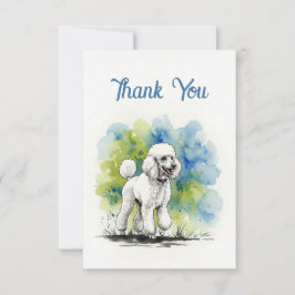 プードルサンキューノート サンキューカード
