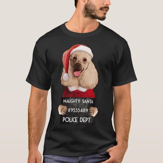 プードルサンタクリスマス Tシャツ (正面)