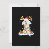 プードルサンタトナディアクリスマスシャツおもしろい犬Xm 招待状 (正面)