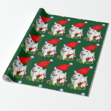 プードルサンタハットクリスマス