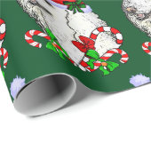 プードルサンタハットクリスマス ラッピングペーパー (ロールコーナー)