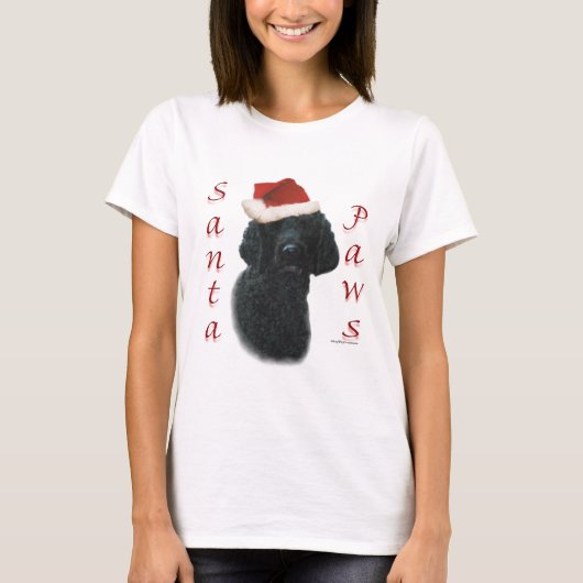 プードルサンタポーズ Tシャツ (正面)