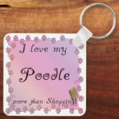 プードルショッピング キーホルダー (裏面)