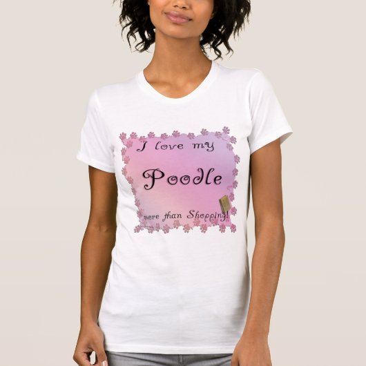 プードルショッピング Tシャツ (正面)