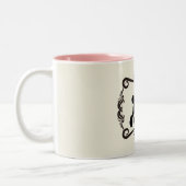 プードルシルエットマグ ツートーンマグカップ (左)